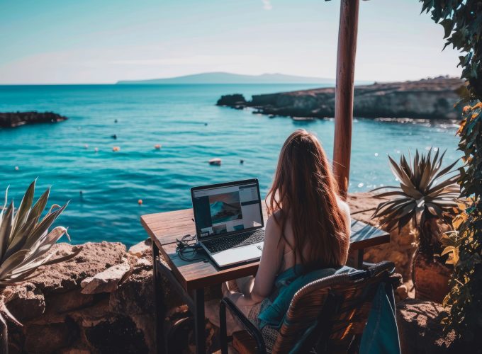 digital nomad , cyfrowy nomad, praca zdalna, wakacje, urlop całe życie